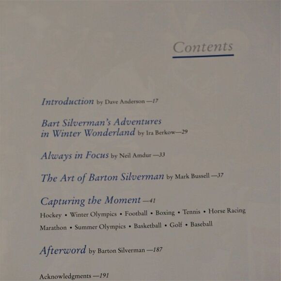 Capturing the Moment The Sports Photography of Barton Silverman 1996 Hardcover - Picture 5 of 10